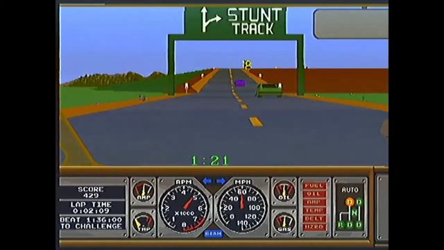 Hard Drivin' (arcade) from Midway Arcade Treasures 2 смотреть онлайн