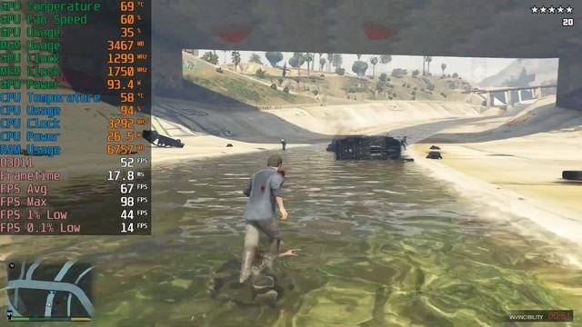 Radeon RX 570 - GTA 5 Test in 1080p, Ultra Settings смотреть онлайн