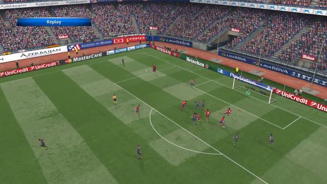 PES 2015: Atlético de Madrid vs SL Benfica (Champions League day 1) смотреть онлайн