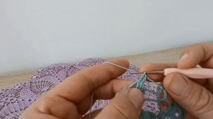 Салфетка крючком.  Салфетка. Первая часть. Крючок для начинающих .