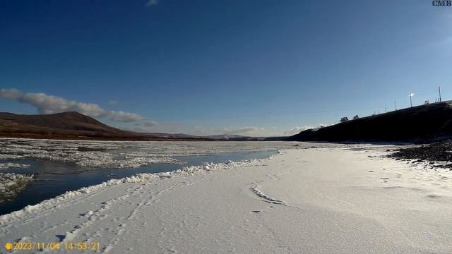 Шуга на Ононе, осенний ледоход. 4 ноября 2023 Забайкальский край смотреть онлайн
