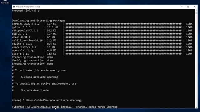 Ubermag installation (Windows, miniconda) смотреть онлайн