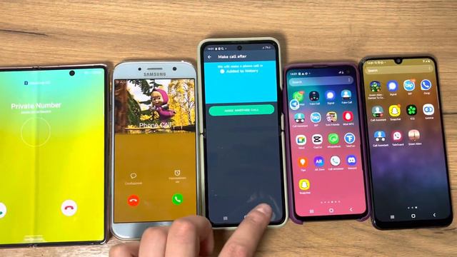 Incoming Fake Calls Samsung Galaxy Z Flip 3 vs S10e vs A50 vs A7 (2017) vs Fold 2 смотреть онлайн