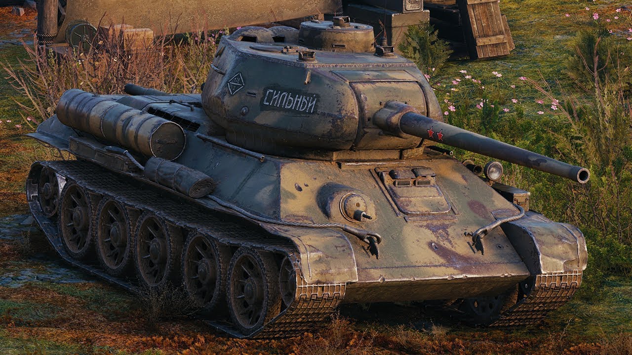 T34-85M - СИЛЬНЫЙ - 13Кил 5.2К Дамаг