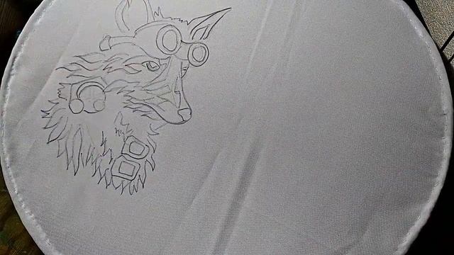 Рисую ЛИСУ для вышивки - Основа ( заготовка ) Рисунок для вышивки на ткани / рукоделие / diy смотреть онлайн