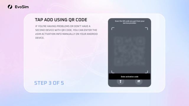 Setting up eSIM on Android using QR code смотреть онлайн