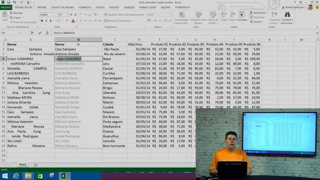 1-6# Excel: Organizar Informações de Colunas смотреть онлайн