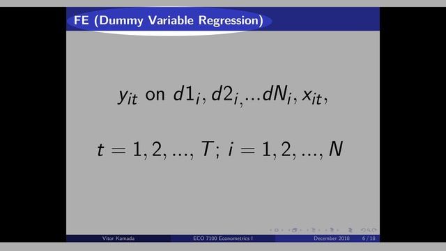 15.1) Fixed Effects (FE): Time-Demeaned смотреть онлайн