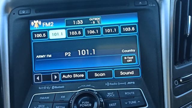Вызов FM Радио голосом когда едешь за рулем на Hyundai Sonata YF Hybrid смотреть онлайн