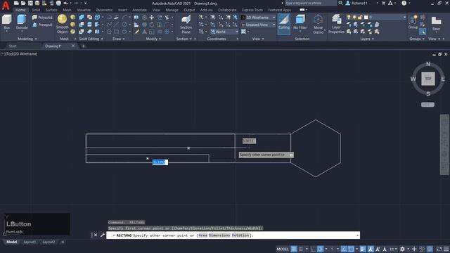 [PART 5] AutoCAD 2021 Draw Rectangle And Polygon Essential Training For Beginner смотреть онлайн
