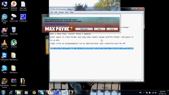 Max payne 3 work 100% no loading or social club internet error log in смотреть онлайн