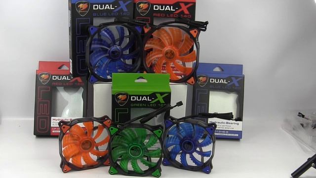 Cougar Dual-X LED 120mm and 140mm Fan Review смотреть онлайн