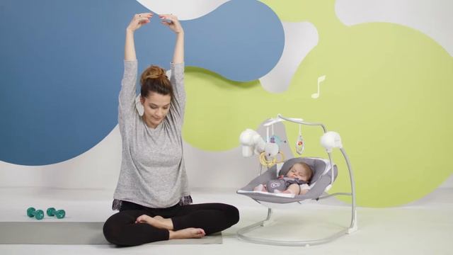 Tumbona mecedora eléctrica para bebé Kinderkraft MINKY 2en1 смотреть онлайн