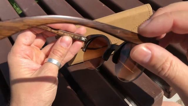 Солнцезащитные очки из дерева. Ручная работа смотреть онлайн