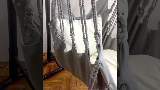 Grey Diamond Cat Hammock/Indoor Swing Chair/Hanging Modern Macrame Bed/Crochet Boho Cat Lover Gift смотреть онлайн