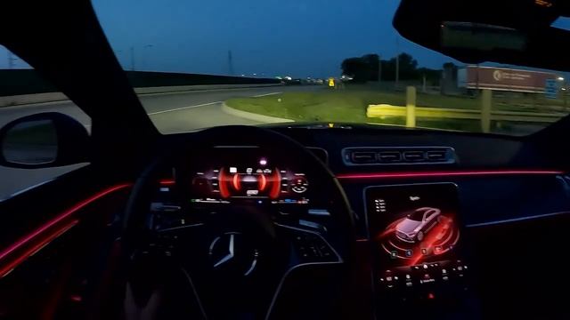 2022 Mercedes-Benz S500 - POV Night Drive (Binaural Audio) смотреть онлайн