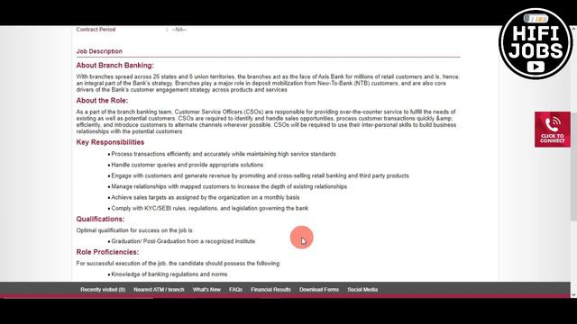 AXIS BANK ല് Customer Service Officer ആവാം || How To Apply Online || Axis Bank Recruitment 2020 смотреть онлайн