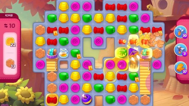 HomeScapes Level 4348 no boosters (22 moves) смотреть онлайн