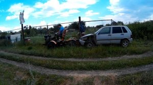 Самодельный трактор из ЛУАЗА 4х4, полный привод, рама переломка