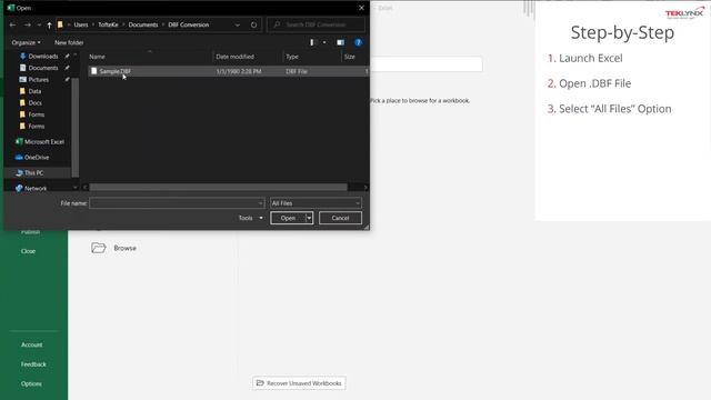 TekTip: How to Convert a .DBF File to an Excel File смотреть онлайн