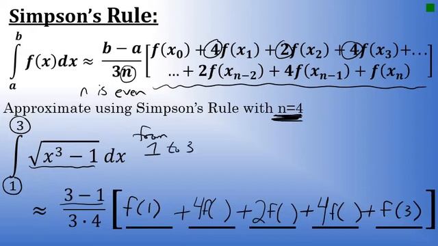 Calculus - Simpson's Rule смотреть онлайн