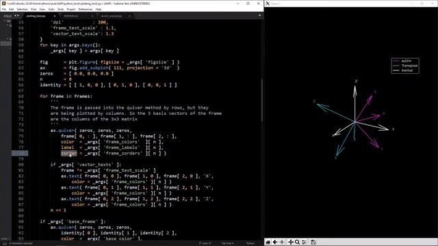 Reference Frames 3D Plotting Function (w/ GitHub Repository) | Numerical Methods with Python 10 смотреть онлайн