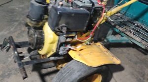 Запуск дизельного мотоблока стартером