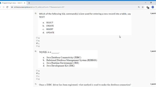 Programming In Java nptel week 11 assignment solution смотреть онлайн