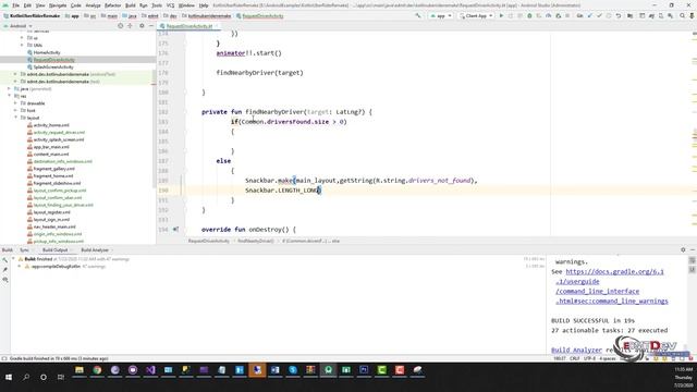 Kotlin Android Tutorial - New Uber Clone #24 Rider App Find Nearby Driver смотреть онлайн
