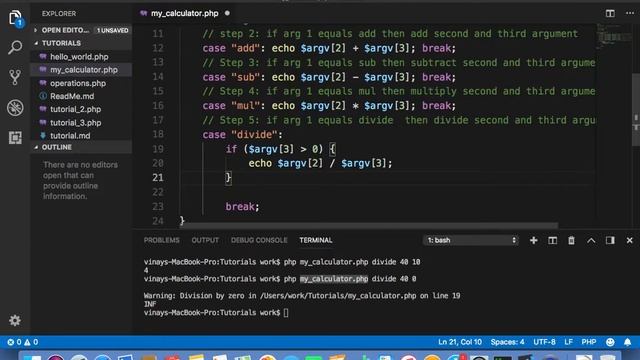 PHP Basics Making my calculator error free. If else in PHP | Error Handling | AsEasyAsCoding смотреть онлайн