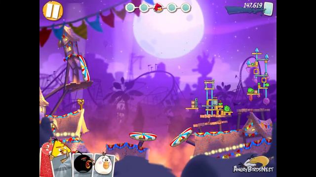 Angry Birds 2 Level 252 Pig City Pigsyland 3 Star Walkthrough смотреть онлайн