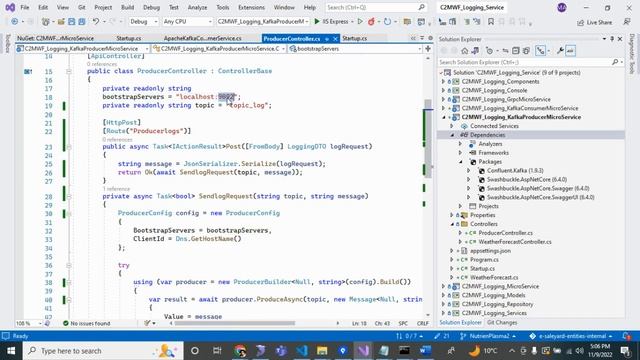 Apache Kafka in ASP NET Core смотреть онлайн