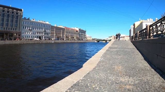 Санкт-Петербург. Фонтанка - прогулка по набережной Шереметевский дворец лабиринты дворов Full HD