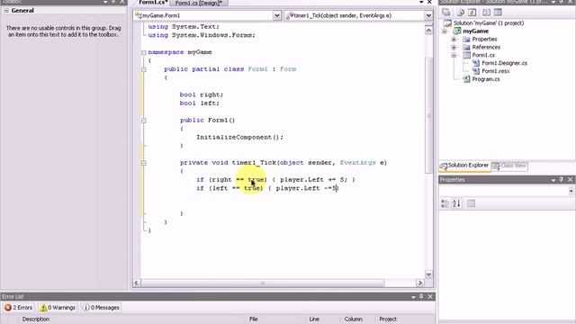 How to make a platform game in C# (#1) - Movements смотреть онлайн