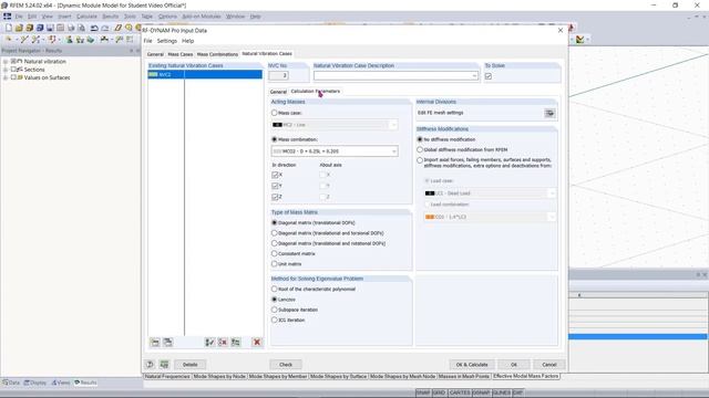 RFEM 5 Tutorial for Students | 014 Dynamics: Natural Vibrations | Results смотреть онлайн