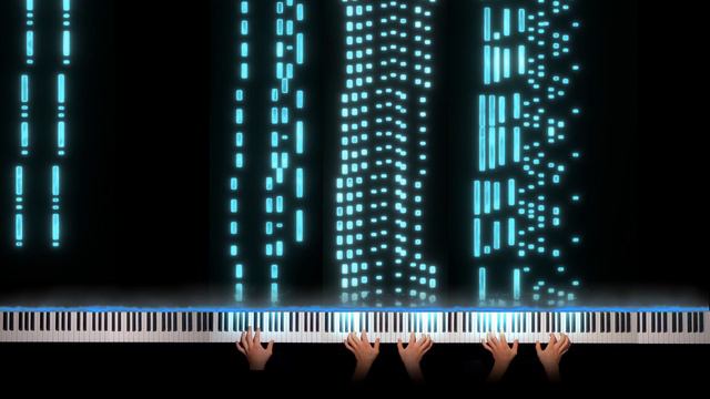 Interstellar Main Theme With 10 Hands On The Piano!