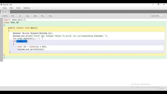 #5 Library Classes: Java Program Accept an Integer Display the Corresponding letter of the Alphabet смотреть онлайн