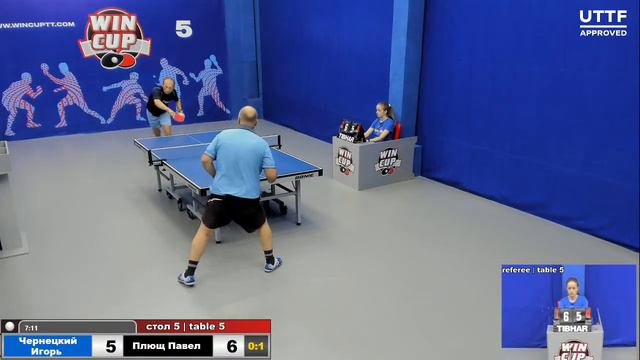 15:00 Чернецкий Игорь 0-3 Плющ Павел стол 5 ЮГ-3 29.08.20 смотреть онлайн