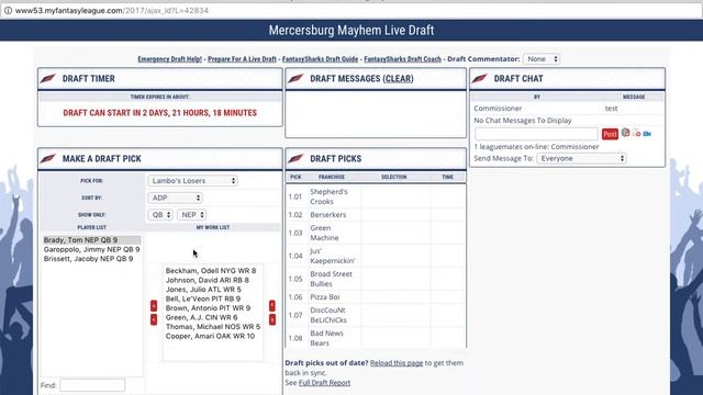 Live Draft Tutorial смотреть онлайн