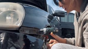 Влог 1? «Замена переднего крыла ЛАДА ПРИОРА».Контент развлекательного характера?? TALISMOON