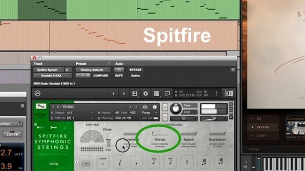 Spitfire VS AudioBro Symphony Series (Native Instruments) - Viola Strings Comparison