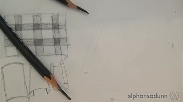 How to draw plaid pattern clothing, fabric, drapery and folds смотреть онлайн