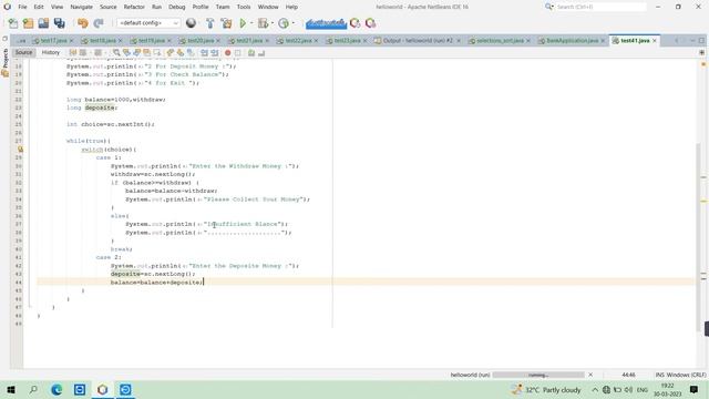ATM Machine? ||Java|| #atm #project #bankproject #java #education #india #code смотреть онлайн
