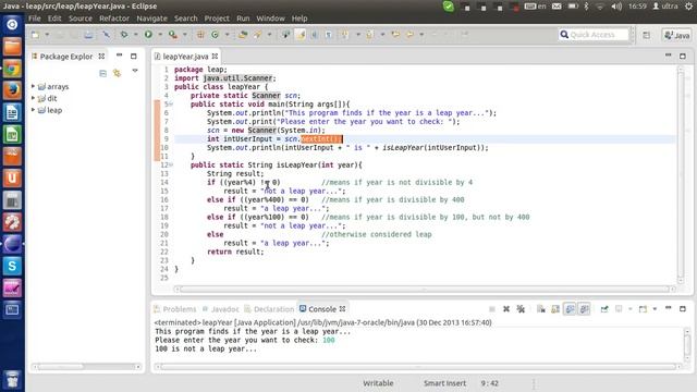 Урок 1: Програма на Java, яка визначає чи рік є високосним смотреть онлайн