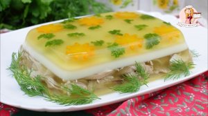 Невероятно вкусное и красивое ЗАЛИВНОЕ из КУРИЦЫ. Готовим с желатином