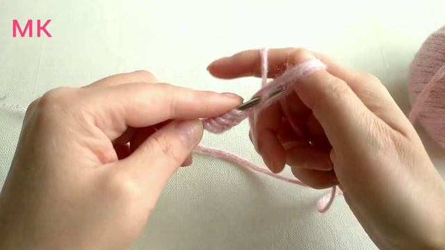 Красивый ажурный шарф , узор двухсторонний спицами. смотреть онлайн