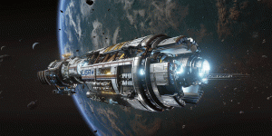 Музыка космоса с эпичными космическими кораблями и фантастическими челноками