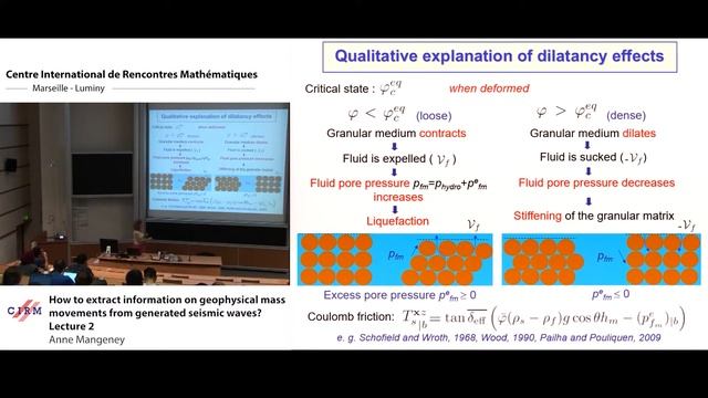Anne Mangeney: How to extract information on geophysical mass movements from ...- Lecture 2 смотреть онлайн