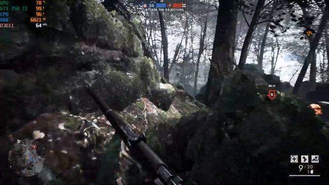 GTX 750 ti & i5 4440s | Battlefield 1 смотреть онлайн