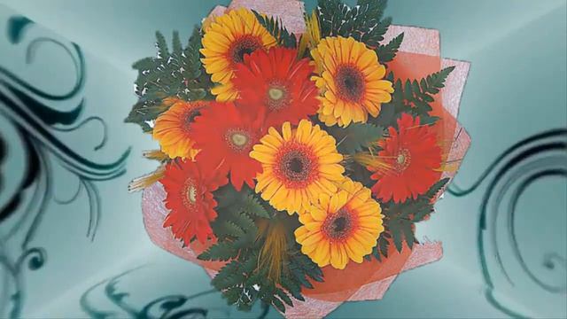 Музыкальная рисованная открытка С днем рождения красивое поздравление смотреть онлайн